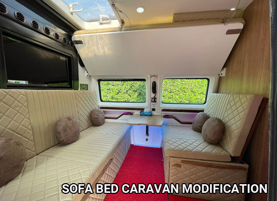 8 seater luxury caravan on rent in delhi